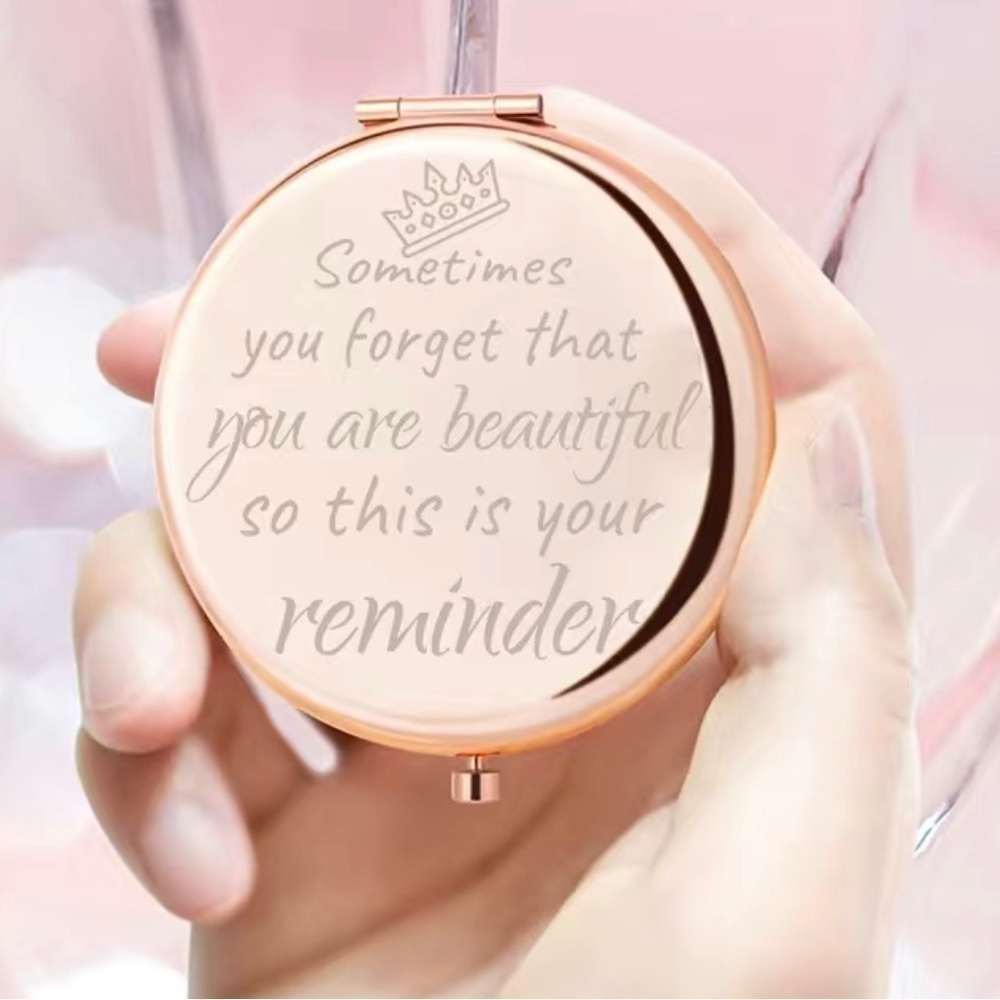 COMPACT Mirror with Inspirational Message NWT
